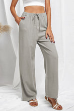 Load image into Gallery viewer, Drawstring Elastic Waist Pants with Pockets