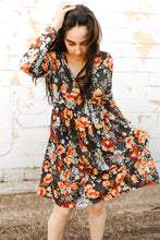 Load image into Gallery viewer, Floral Print Long Sleeve Dress
