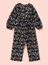 Load image into Gallery viewer, Girls Floral Cutout Jumpsuit