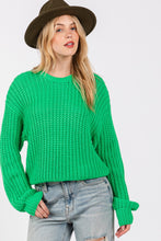 Load image into Gallery viewer, SAGE + FIG Round Neck Drop Shoulder Sweater
