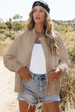 Load image into Gallery viewer, Baseball Collar Floral Quilted Jacket
