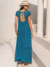 Load image into Gallery viewer, Round Neck Short Sleeve Maxi Dress
