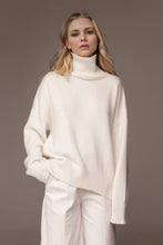 Load image into Gallery viewer, Basic Bae Turtleneck Dropped Shoulder Long Sleeve Sweater
