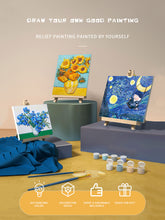 Load image into Gallery viewer, Relief Van Gogh&#39;s Sunflowers DIY 3D Oil Painting Kit
