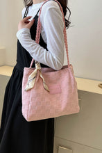 Load image into Gallery viewer, Braided Strap Polyester Tote Bag
