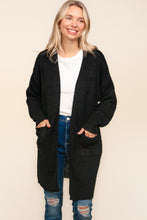 Load image into Gallery viewer, Haptics Stripe Textured Open Front Cardigan with Pockets
