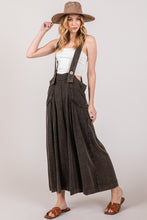 Load image into Gallery viewer, SAGE + FIG Full Size Wide Strap Wide Leg Overalls
