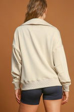 Load image into Gallery viewer, Umgee Johnny Collar Dropped Shoulder Sweatshirt
