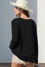 Load image into Gallery viewer, Double Take Full Size Notched Thumbhole Long Sleeve T-Shirt
