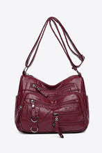 Load image into Gallery viewer, Multi-Pocket PU Leather Crossbody Bag
