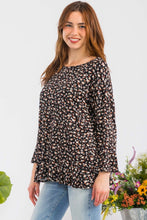 Load image into Gallery viewer, Celeste Full Size Floral Ruffle Detail Top
