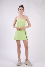 Load image into Gallery viewer, VERY J Sleeveless Active Tennis Dress with Unitard Liner

