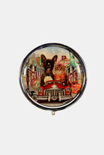 Load image into Gallery viewer, Nicole Lee USA Print Metallic Circular Small Pill Case
