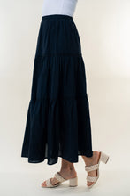 Load image into Gallery viewer, White Birch High Waisted Tiered Maxi Skirt
