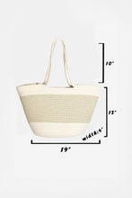 Load image into Gallery viewer, Fame Braid Pattern Beach Tote Bag

