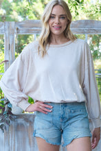 Load image into Gallery viewer, Hailey &amp; Co Rib and Two Tone Knit Mixed Top
