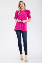 Load image into Gallery viewer, Celeste Full Size Ruffle Layered Short Sleeve Daisy Floral Top
