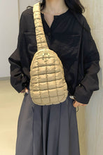 Load image into Gallery viewer, Quilted Nylon Crossbody  Bag
