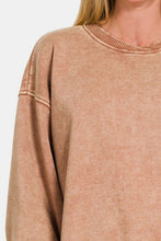 Load image into Gallery viewer, Zenana Acid Wash Oversized Fleece Sweatshirt
