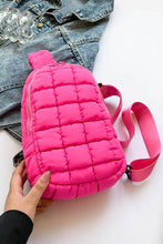 Load image into Gallery viewer, Quilted Nylon Crossbody  Bag
