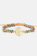 Load image into Gallery viewer, Handmade Tree Shape Beaded Copper Bracelet
