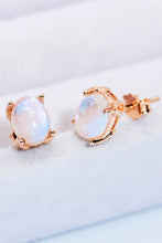 Load image into Gallery viewer, Natural Moonstone 4-Prong Stud Earrings
