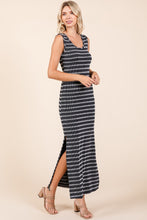Load image into Gallery viewer, Mittoshop Striped Scoop Neck Sleeveless Maxi Dress
