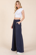 Load image into Gallery viewer, BOMBOM Elastic Waist Wide Leg Pants with Pockets

