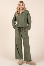 Load image into Gallery viewer, BOMBOM Fuzzy Checkered Collared Neck Sweatshirt with Side Pockets
