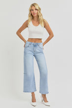 Load image into Gallery viewer, RISEN Full Size High Rise Seamed Detail Wide Leg Crop Jeans

