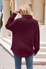 Load image into Gallery viewer, Mandy Collared Neck Dropped Shoulder Shirt
