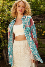 Load image into Gallery viewer, POL Long Sleeve Printed Button Down Shirt
