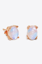 Load image into Gallery viewer, Natural Moonstone 4-Prong Stud Earrings
