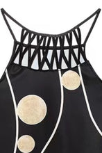 Load image into Gallery viewer, Printed Grecian Neck Mini Dress
