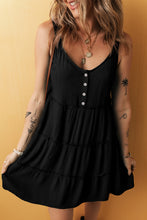Load image into Gallery viewer, Round Neck Wide Strap Mini Dress

