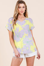 Load image into Gallery viewer, BOMBOM Floral Short Sleeve T-Shirt
