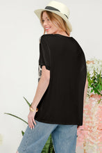 Load image into Gallery viewer, Celeste Full Size Leopard Color Block T-Shirt

