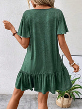 Load image into Gallery viewer, Round Neck Short Sleeve Tee Dress
