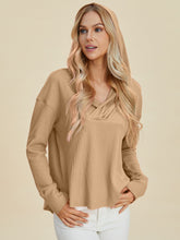 Load image into Gallery viewer, Double Take Full Size High-Low Dropped Shoulder Long Sleeve Hoodie
