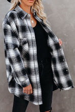 Load image into Gallery viewer, Full Size Plaid Collared Neck Long Sleeve Shirt
