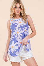 Load image into Gallery viewer, BOMBOM Floral Round Neck Tank
