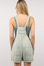 Load image into Gallery viewer, VERY J Washed Frayed Hem Denim Overall
