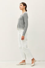 Load image into Gallery viewer, Be Cool Cable Knit Long Sleeve Contrast Edge Cardigan
