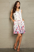 Load image into Gallery viewer, Double Take Scoop Neck Buttoned Sleeveless Magic Dress with Pockets
