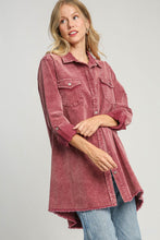 Load image into Gallery viewer, Umgee Raw Hem Button Down Denim Jacket with Chest Pockets
