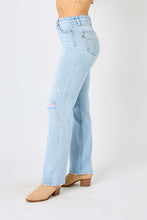 Load image into Gallery viewer, Judy Blue Full Size High Waist Distressed Straight Jeans
