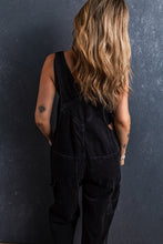 Load image into Gallery viewer, Pocketed Straight Denim Overalls
