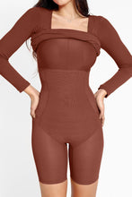 Load image into Gallery viewer, Basic Bae Full Size Built-In Shapewear Square Neck Long Sleeve Dress
