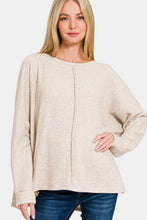 Load image into Gallery viewer, Zenana High-Low Side Slit Round Neck T-Shirt
