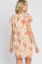 Load image into Gallery viewer, GeeGee Floral Short Sleeve Mini Dress
